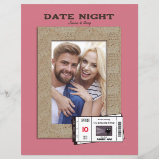 Customizable Date Night Premade Scrapbook Page