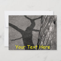Customizable dead tree Card