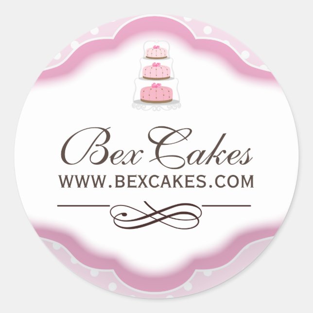 Customizable Decorative Bakery Stickers (Front)