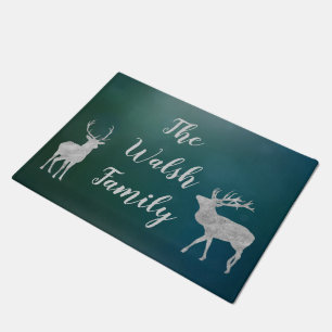 Customizable Deer Welcome Mat