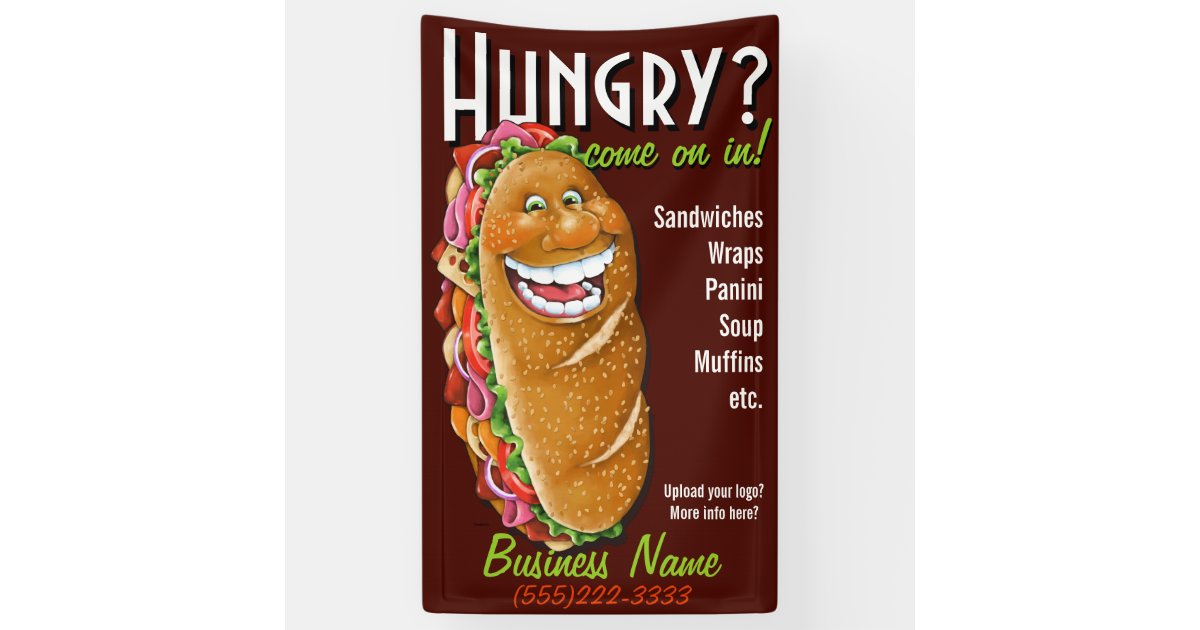 Customizable Deli/Sandwich Shop Promo Advertising Banner | Zazzle Customizable Deli/Sandwich Shop Promo Advertising Banner | Zazzle