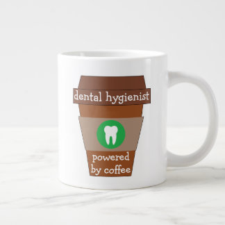 Customizable Dental Hygienist Powered By Coffee Large Coffee Mug