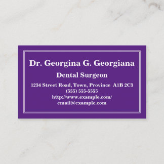 Customizable Dental Surgeon Business Card