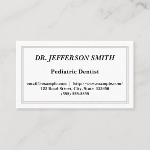 Customizable Dentist Business Card