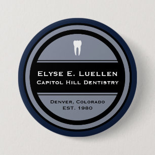 Customizable Dentistry Circle 3 Inch Round Button