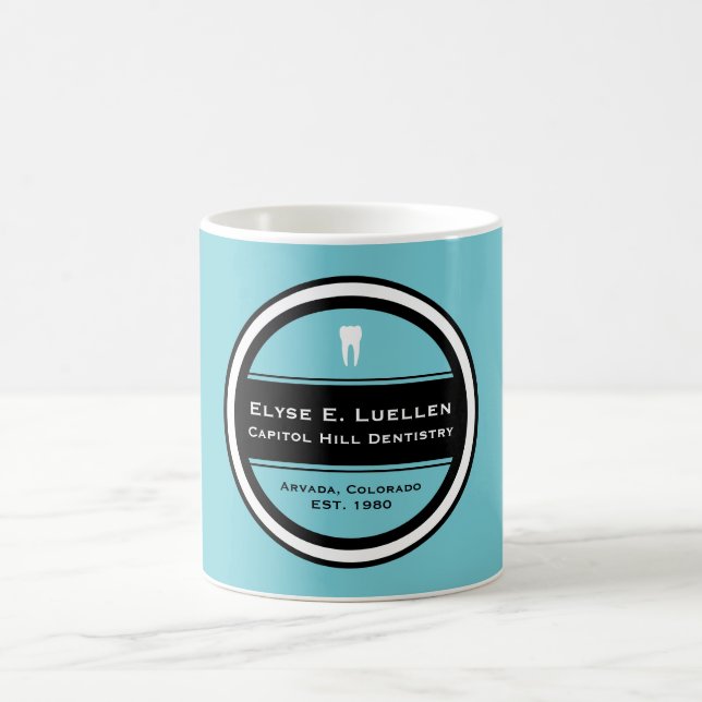 Customizable Dentistry Circle Coffee Mug (Center)