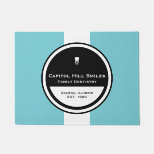 Customizable Dentistry Circle Doormat