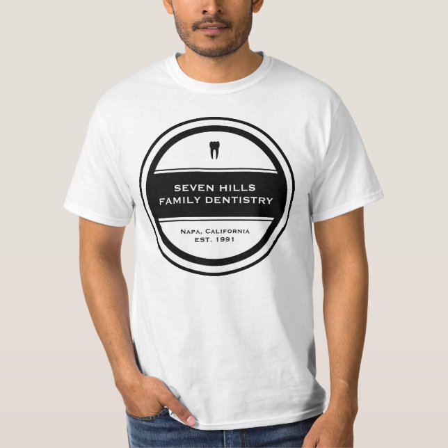 Customizable Dentistry Circle T-Shirt (Front)