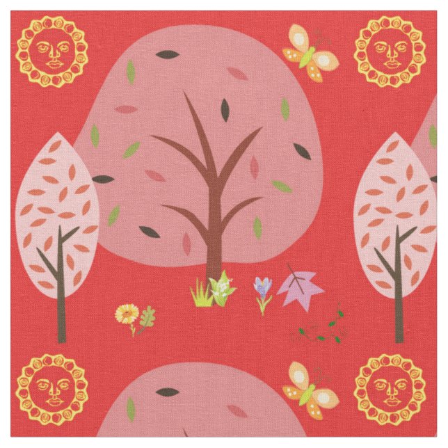 Customizable Desiger Fabric - Art by D Davidsohn (Close Up)