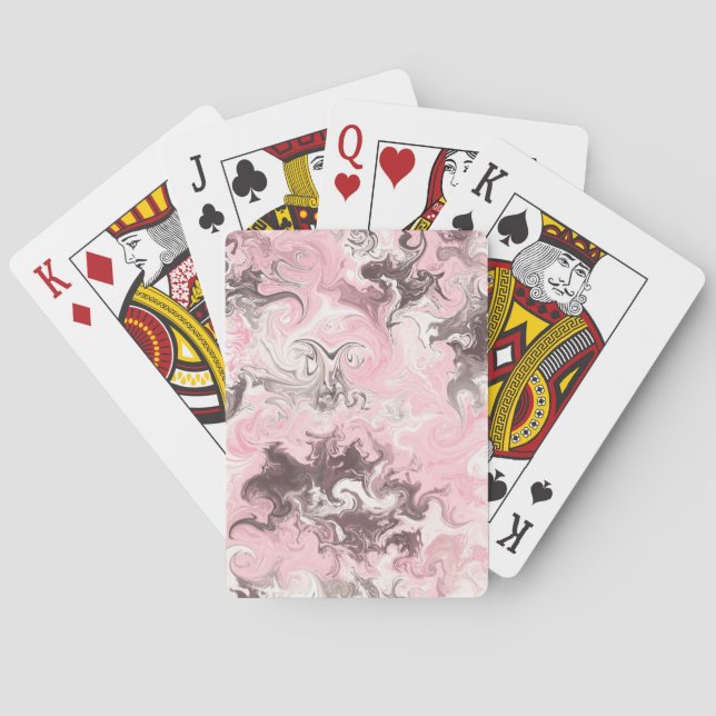 Customizable Design Paint Abstract Playing Cards (Back)