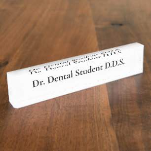 Customizable Desk Name Plate