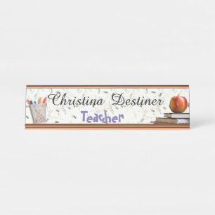 Customizable Desk Name Plate