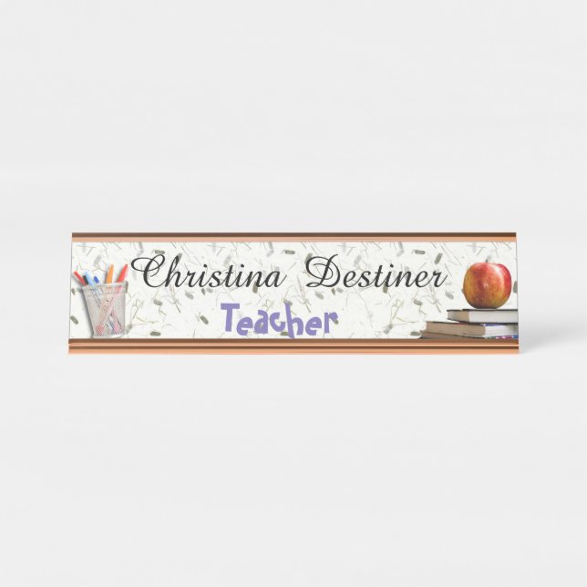 Customizable Desk Name Plate (Front)