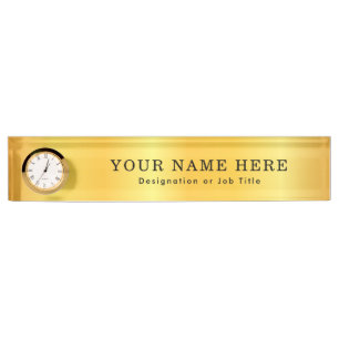 Customizable Desk Name Plate for Office