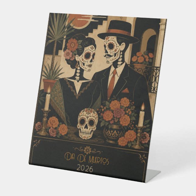 Customizable Dia De Los Muertos Sign (Front)
