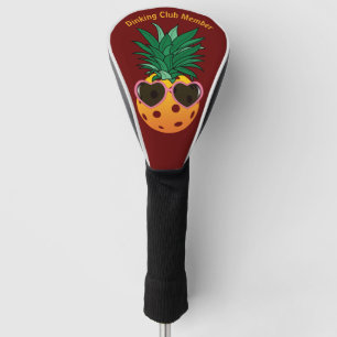 Customizable Dinking club, Pickleball pineapple  Golf Head Cover
