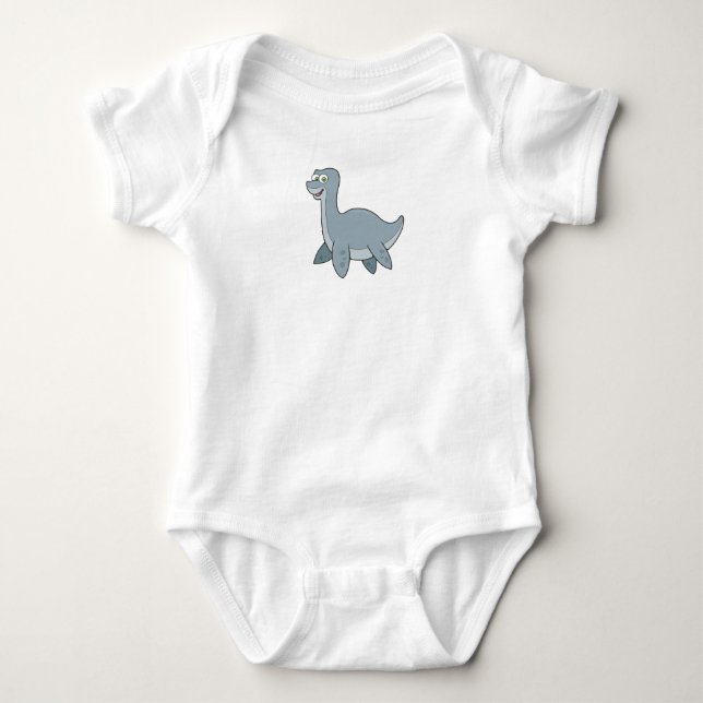 Customizable Dino Baby Bodysuit (Front)