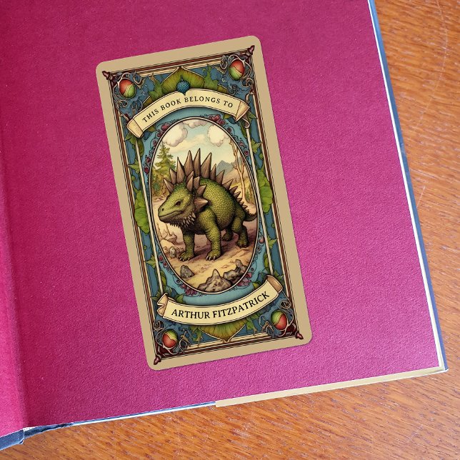 Customizable Dinosaur Bookplate (Creator Uploaded)