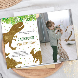Customizable Dinosaur Party Invitations for Kids