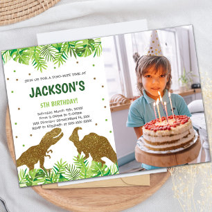 Customizable Dinosaur Party Invitations for Kids