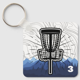 Customizable Disc Golf Bag Tag Keychain