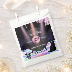 Customizable Disco Wedding  Favour Bag
