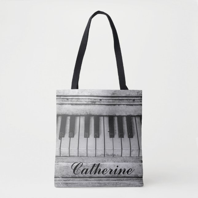 Customizable Distressed Vintage Piano Bag (Front)