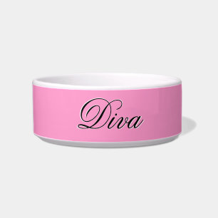 Customizable Diva Pet Bowl For Your Cat