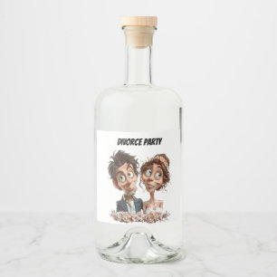 Customizable Divorce Party Bottle Liquor Bottle Label
