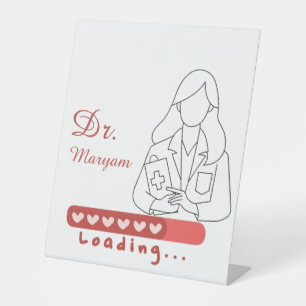 Customizable Doctor Desk Sign - Add Your Name -