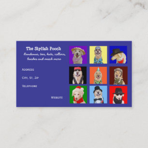 Customizable Dog Accessories Business Card