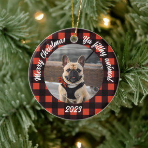 Customizable Dog Photo Ornament