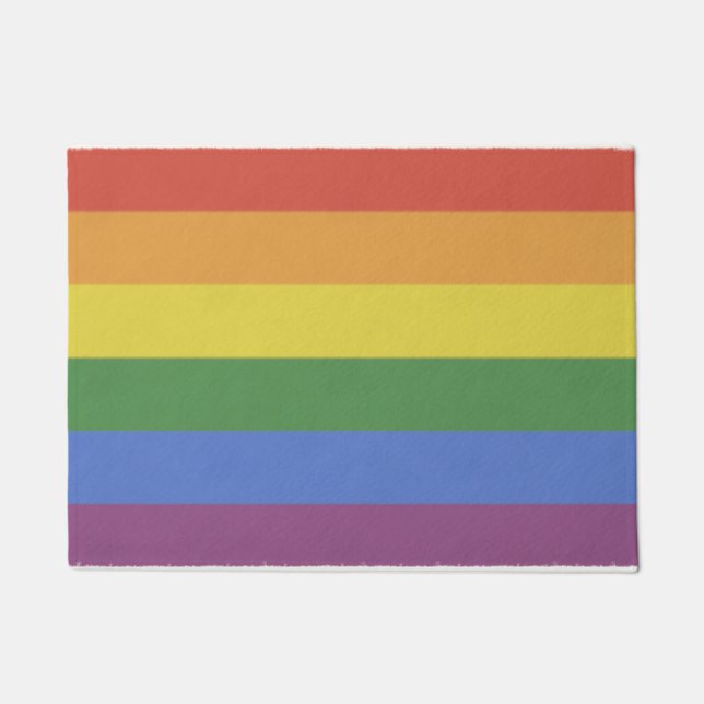 Customizable Doormat rainbow (Front)