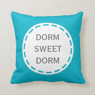 Customizable Dorm Sweet Dorm Throw Pillow