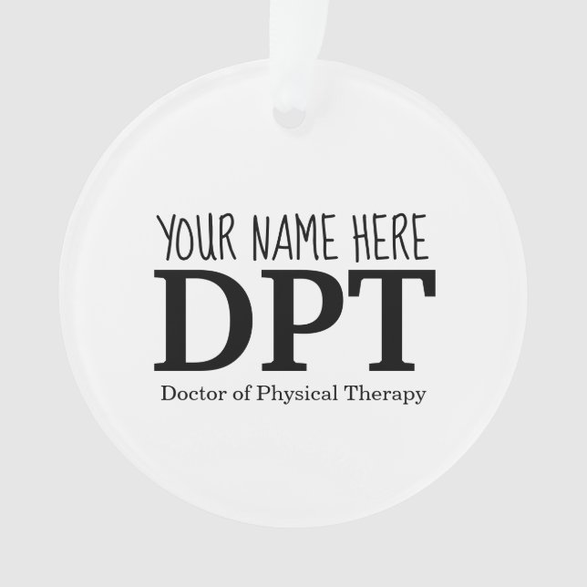 Customizable DPT Ornament, Circle Ornament (Front)