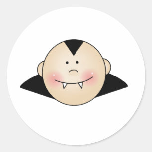 Customizable Dracula Classic Round Sticker