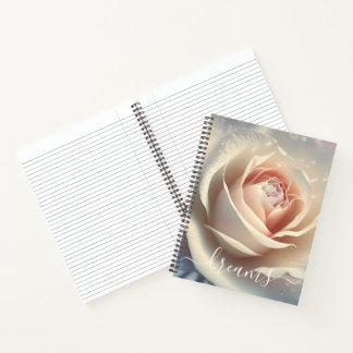 Customizable Dreamy Rose Closeup Dream Journal