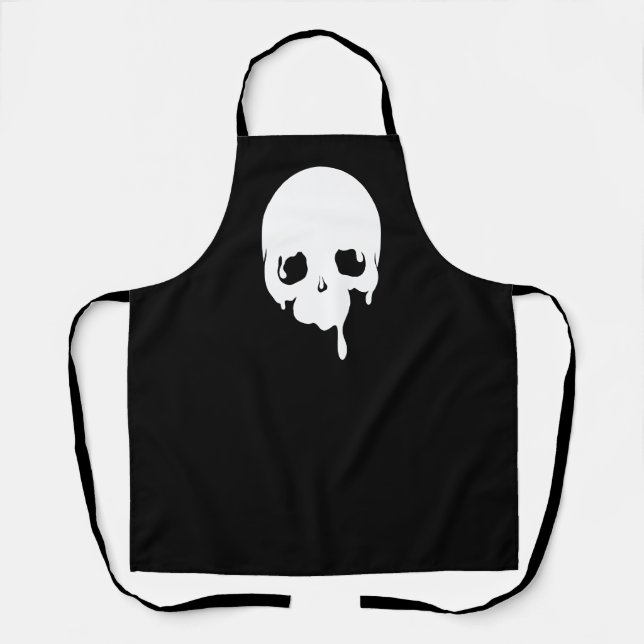 Customizable Dripping Skull Apron (Front)