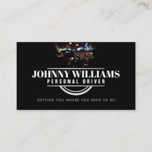 Customizable Driver Business Cards