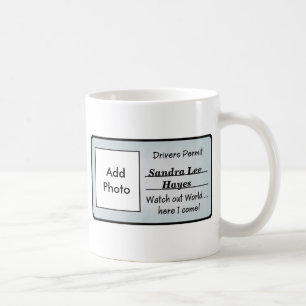 Customizable Drivers Permit Mug