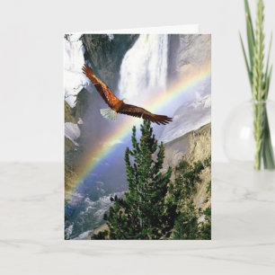 Customizable - Eagle in Flight - Any use Design. Card