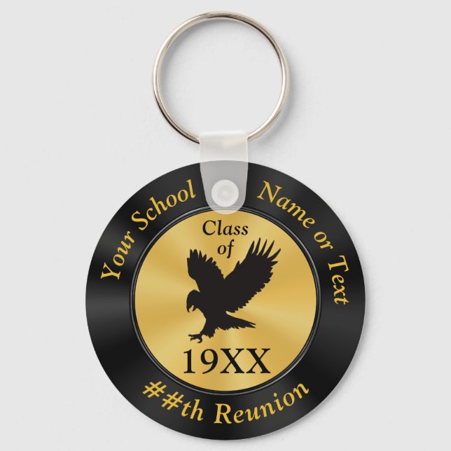 Customizable Eagle Inexpensive Class Reunion Ideas Keychain (Front)