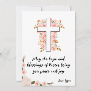 Customizable Easter Card - Hope and Blessings
