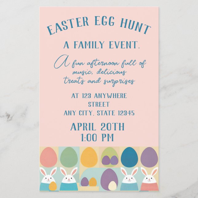 Customizable Easter Flyer (Front)