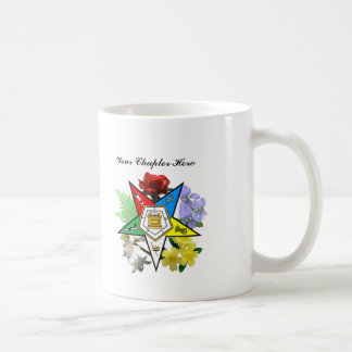 Customizable Eastern Star Floral Mug