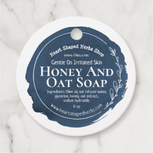 Customizable Eco Soap Label Handmade Business