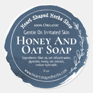 Customizable Eco Soap Label Handmade Business