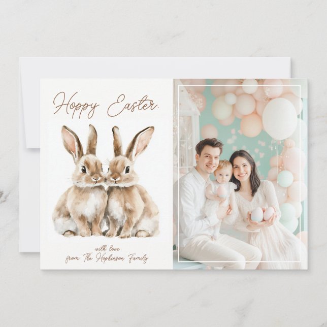 Customizable 🐇Egg-stra Special Easter Wish Holiday Card (Front)