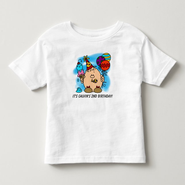 Customizable Eggbert's Birthday T-shirt (Front)