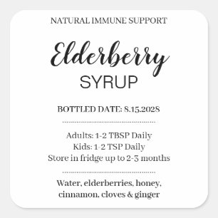 Customizable Elderberry Syrup Label ZEB_03b